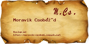 Moravik Csobád névjegykártya